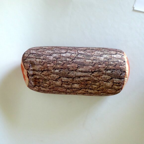 KIKKERLAND BRAND 14” MICROBEAD CAMP FIRE LOG NECK DECORATIVE PILLOW - Picture 6 of 10